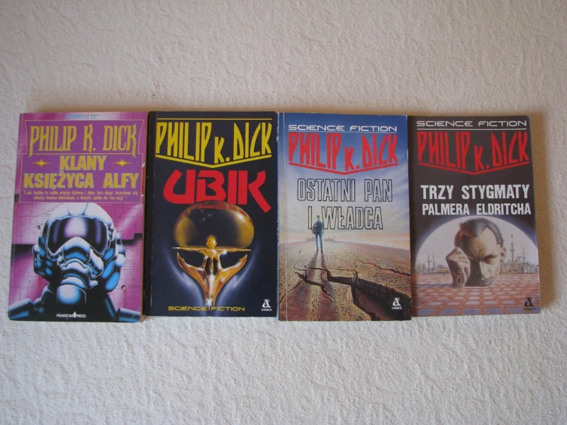 Philip K. Dick 4 książki SF - Ubik, Klany… 3 Stygmaty… Ostatni pan... 